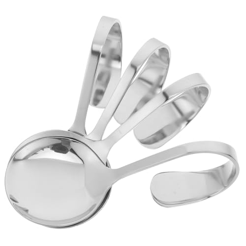 Zerodeko 4 Stück Teiliges Servierlöffel mit Gebogenem Griff für Hochzeiten und Partys Spülmaschinenfest Design Zerodeko 4 Stück Teiliges Servierlöffel mit Gebogenem Griff für Hochzeiten und Partys Spülmaschinenfest Design von Zerodeko