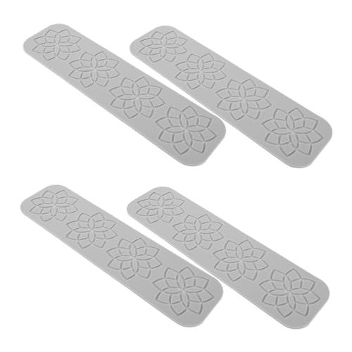 Zerodeko 4 Stück Teiliges Silikon Spitzenformen Lotusblume Flexible Fondant Spitzenmatte für Tortendekoration Lebensmittelecht Vielseitig Einsetzbar für Mousse Zuckerhandwerk von Zerodeko