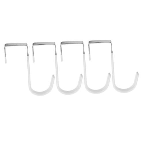 Zerodeko 4 Stück Teiliges Weiß Kratzfester Oberfläche Robuster Über tür organizer für Wohnzimmer Badezimmer Schlafzimmer und Küche zum Aufhängen von Mänteln Handtüchern Hüten und Taschen von Zerodeko