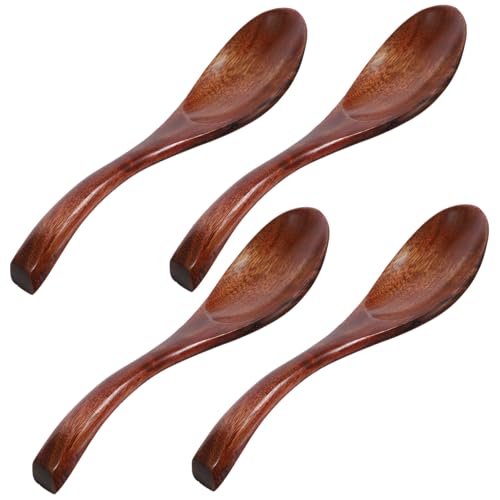 Zerodeko 4 Stück Teiliges aus Handpolierten Nanmu Holzlöffeln Suppen und Rührlöffel Glatte Oberfläche Natürlicher Holzton Vielseitig für Tee Dessert Suppe und Servieren Geeignet Zerodeko 4 Stück Teiliges aus Handpolierten Nanmu Holzlöffeln Suppen und Rührlöffel Glatte Oberfläche Natürlicher Holzton Vielseitig für Tee Dessert Suppe und Servieren Geeignet von Zerodeko