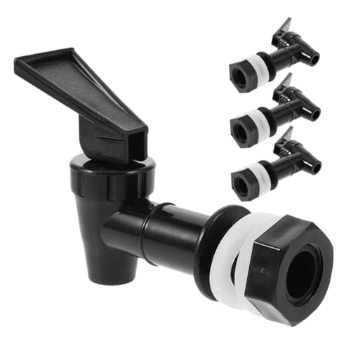 Zerodeko 4 Stück Wasserhahn für Getränkespender Professioneller Auslaufhahn für Wasserkanister Wiederverwendbar Robust und Installieren für Glaskaraffen und Kühlgeräte von Zerodeko