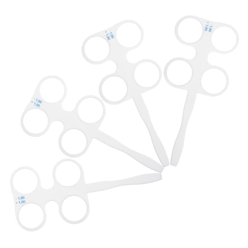 Zerodeko 4 Teilige Experimente Optische Linsen Flip Linse Für Optometrie Sehtraining Flipper Augenübungswerkzeuge Amblyopie Training Optometrie Test Zubehör von Zerodeko