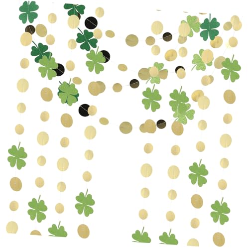 Zerodeko 4Stücke Patricks Day Wiederverwendbare Grüne Dekoration für Irische Partys Einfache Installation Auffällige Präsentation Zubehör von Zerodeko