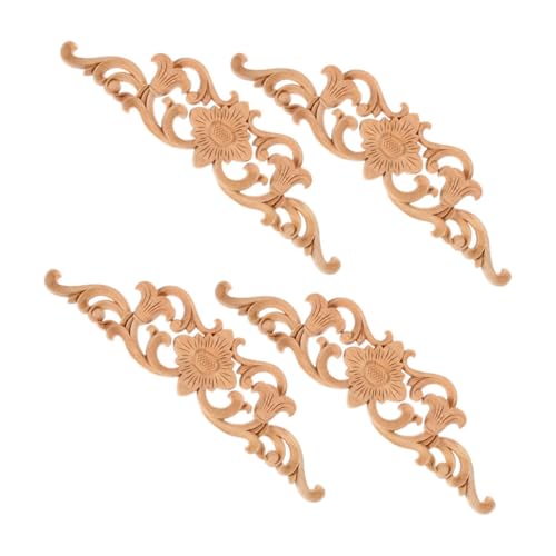 Zerodeko 4pcs Europäischer Stil Holz Geschnitz Zerodeko 4pcs Europäischer Stil Holz Geschnitz von Zerodeko