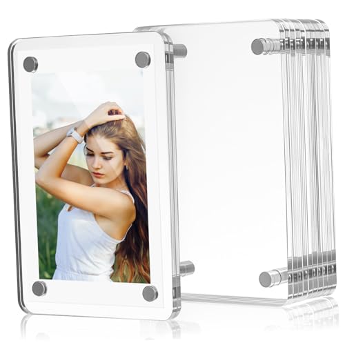 Zerodeko 5 Stück Magnetischer Acryl bilderrahmen Transparent Doppelseitig Klar Fotohalter Kühlschrank Magnet Bilddisplay Für Zuhause Büro Zerodeko 5 Stück Magnetischer Acryl bilderrahmen Transparent Doppelseitig Klar Fotohalter Kühlschrank Magnet Bilddisplay Für Zuhause Büro von Zerodeko