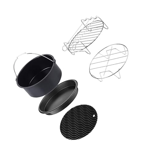 Zerodeko 5 Stück Teiliges Air Fryer Zubehör Pizza und Kuchenkorb aus Langlebigem Material Vielseitig Einsetzbar Leicht zu Reinigen für Heißluftfritteuse Zuhause Zerodeko 5 Stück Teiliges Air Fryer Zubehör Pizza und Kuchenkorb aus Langlebigem Material Vielseitig Einsetzbar Leicht zu Reinigen für Heißluftfritteuse Zuhause von Zerodeko
