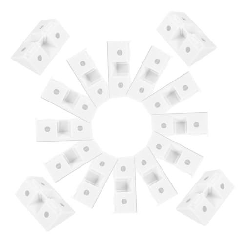 Zerodeko 50 Sätze Teiliges Weißes Kunststoff Abnehmbarem Verstärktem für Möbel Rechteckige Regalwinkel mit Abdeckung Schwere Vielseitig für Schränke Bücherregale und Trennwände Zerodeko 50 Sätze Teiliges Weißes Kunststoff Abnehmbarem Verstärktem für Möbel Rechteckige Regalwinkel mit Abdeckung Schwere Vielseitig für Schränke Bücherregale und Trennwände von Zerodeko
