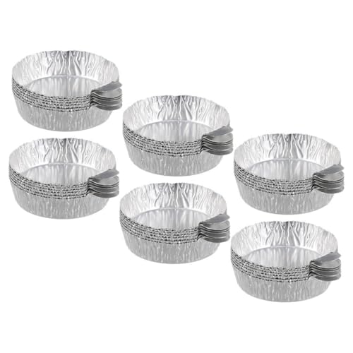 Zerodeko 50 Stück Aluminium Folien Leichtes Hitzebeständiges Wägegeschirr für Labor Chemie Pulver Flüssigkeiten Kleine Aluminium Wiegeschalen für Probenaufbewahrung und Dosierung von Zerodeko