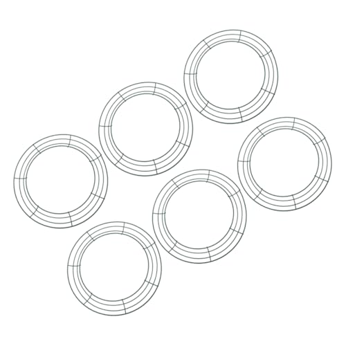 Zerodeko 6 Stück Kranzrahmen Aus Metall Dekorationen Blumenkranz Rahmen DIY Kranz Unterstützung Girlande Werkzeug Zur Kranzherstellung Runder Kranzständer Drahtkranzringe Reifen Eisen Green von Zerodeko