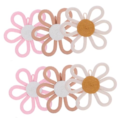 Zerodeko 6 Stück Teiliges Boho Wanddeko mit Handgewebten Blumen Deko für Kinderzimmer Beige Khaki und Hellrosa Einfache Montage Natürliche Wandkunst für Kinderraum Zerodeko 6 Stück Teiliges Boho Wanddeko mit Handgewebten Blumen Deko für Kinderzimmer Beige Khaki und Hellrosa Einfache Montage Natürliche Wandkunst für Kinderraum von Zerodeko