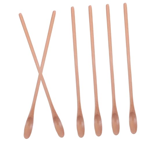 Zerodeko 6 Stück Teiliges Holzrührlöffel mit Langem Stiel Multifunktionale Kleine Kaffeelöffel aus Naturholz für Espresso Tee und Honigrühren Tragbare Mini-teelöffel für Kaffee Zerodeko 6 Stück Teiliges Holzrührlöffel mit Langem Stiel Multifunktionale Kleine Kaffeelöffel aus Naturholz für Espresso Tee und Honigrühren Tragbare Mini-teelöffel für Kaffee von Zerodeko
