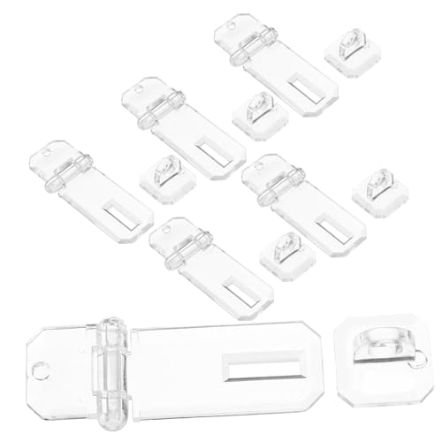 Zerodeko 6 Stück Teiliges Klarer Acryl-scharnier-riegel mit Robustem Schnappverschluss Kratzfest Langlebig und Sicher für Schmuckkästen und Vitrinen Transparent und Einfach zu Bedienen von Zerodeko