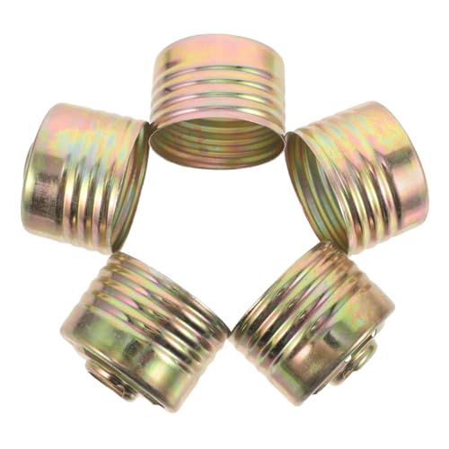 Zerodeko 6stücke Sprinklerkopfschutzplatte Mit Gewinde Und Verdecktem Design Aus Massivem Eisen Für Innenräume Schnell Zu Installieren Und Leicht Zu Reinigen Für Büroumgebungen Und von Zerodeko