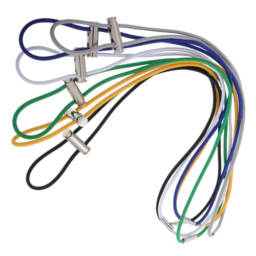 Zerodeko 6 Stück Teiliges Verstellbare Gummibänder für Müllbeutel mit Matter Oberfläche Elastische Fixierbänder für Abfalleimer Rutschfest und Flexibel Geeignet für Haushalt Büro Schule von Zerodeko