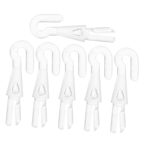 Zerodeko 6 Stück Teiliges Vertikale Jalousien Stabhaken Stabile Wandhaken für Blindstangen Langlebige Blindersatzteile Leichte Kompakte Haken für Sichere Lamellensteuerung Vielseitig für von Zerodeko