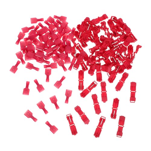 Zerodeko 60 Paar Schnellanschluss Kabelverbinder Crimp Lautsprecherkabelverbinder Stromanschlüsse Flachstecker T Kabelverbinder Schnellanschluss Kabelklemmen von Zerodeko