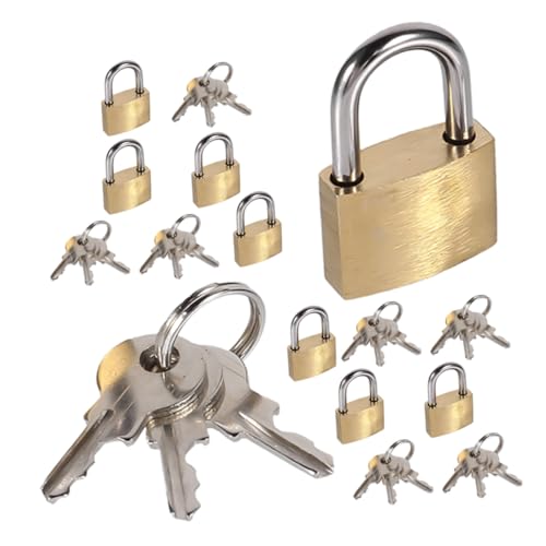 Zerodeko 8 Stück Mini Vorhängeschloss Kleines Vorhängeschloss Für Den Innenbereich Haspen Taschenschloss Kupfer Zerodeko 8 Stück Mini Vorhängeschloss Kleines Vorhängeschloss Für Den Innenbereich Haspen Taschenschloss Kupfer von Zerodeko