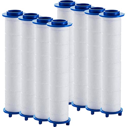 Zerodeko Sieb 8 Stück Pp-Baumwollfilter Ersatz-Universal-Hochdruck-Haushaltsduschfilter Wasserfilter von Zerodeko