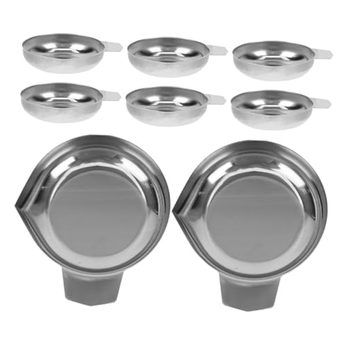 Zerodeko 8 Stück Teiliges Edelstahl Waagschalen mit Ergonomischem Griff Robust und Verschleißfest Vielseitig für Pulverersatz Schmuck und Flüssigkeiten Präzisions-waagschalen für Labor und Zerodeko 8 Stück Teiliges Edelstahl Waagschalen mit Ergonomischem Griff Robust und Verschleißfest Vielseitig für Pulverersatz Schmuck und Flüssigkeiten Präzisions-waagschalen für Labor und von Zerodeko