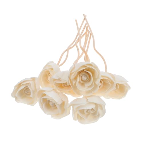 Zerodeko 8 Stück Teiliges Rattan Duftstäbchen mit Blüten Aromatherapie Diffuser Sticks für Raumduft und Ätherische Öle Schnelle Duftaufnahme Dekorative Blumenrattan Stäbchen für Zuhause und von Zerodeko