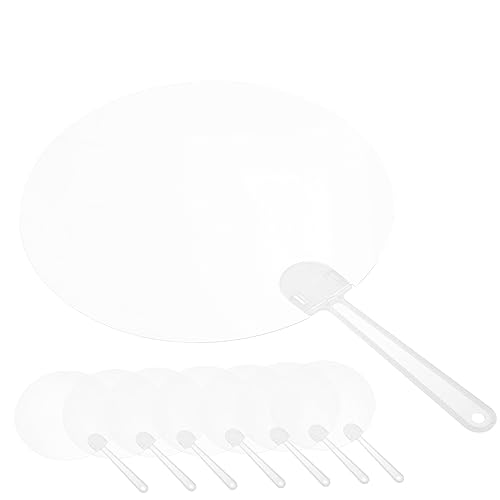 Zerodeko 8 Stück tragbarer handventilator kollegen Einfacher Handfächer für DIY hochzeitsdeco faltbar Tragbarer Leere Graffiti-Fans DIY-Graffiti-Fans PVC Transparent Zerodeko 8 Stück tragbarer handventilator kollegen Einfacher Handfächer für DIY hochzeitsdeco faltbar Tragbarer Leere Graffiti-Fans DIY-Graffiti-Fans PVC Transparent von Zerodeko