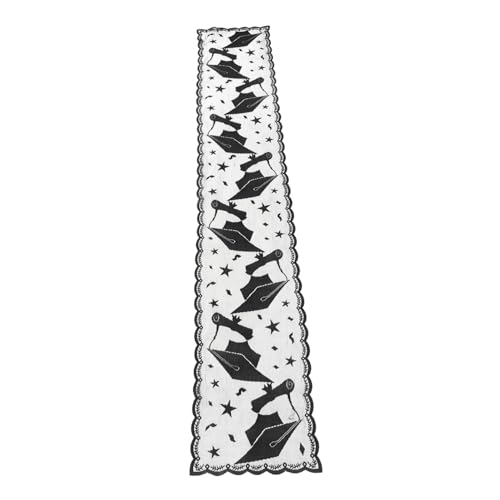 Zerodeko Abschlussfeier Tischdecke Tischwäsche mit Abschlussmütze Design für Graduierungsfeiern und Festlichkeiten von Zerodeko