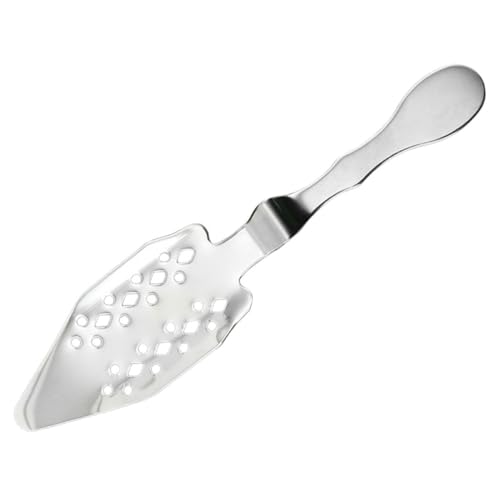 Zerodeko Absinthe Löffel mit Sieb Multifunktionale Zuckerwürfellöffel für Bar und Cocktail Filter Silber von Zerodeko