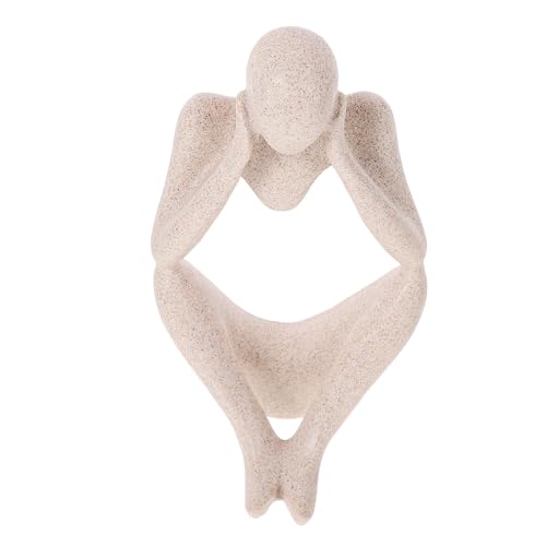 Zerodeko Abstrakte Resin Statue Skulptur für Büro Deko Modernes Ornament für Wohnzimmer Schreibtisch Bücherregal und Arbeitszimmer Stilvolle Raumdekoration Zerodeko Abstrakte Resin Statue Skulptur für Büro Deko Modernes Ornament für Wohnzimmer Schreibtisch Bücherregal und Arbeitszimmer Stilvolle Raumdekoration von Zerodeko
