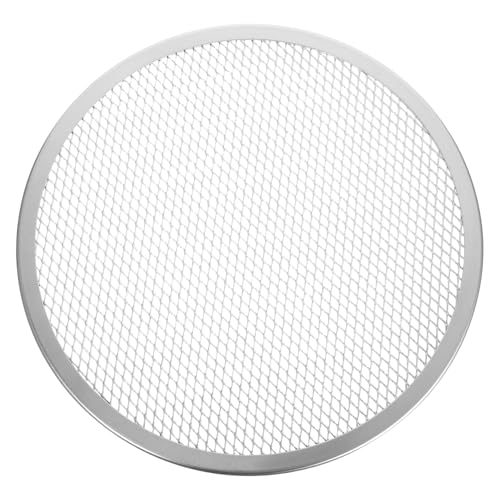 Zerodeko Aluminium Pizza Backform Netz Runde Pizzapfanne aus Dickem Material Antihaftbeschichtet Leicht zu Reinigen für Knuspriges Backen im Ofen Spülmaschinenfest von Zerodeko