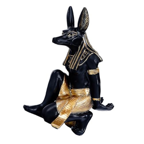 Zerodeko Anubis Hund Rotweinregal Weinständer aus Resin Stabiler Weinflaschenständer Rutschfestes Weinregal für Weinaufbewahrung Dekoratives Weinschrank Ornament für Zuhause von Zerodeko