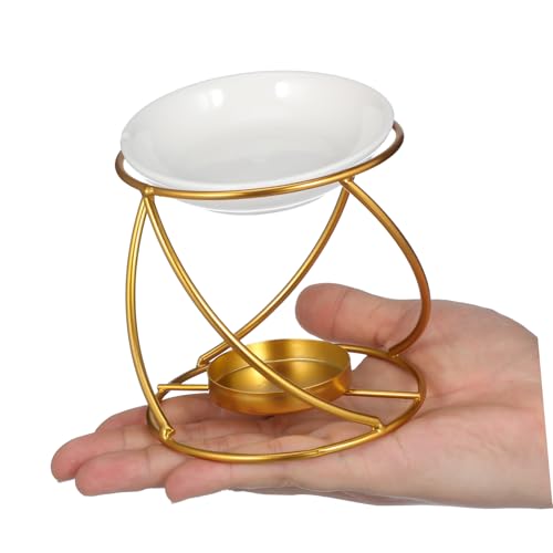 Zerodeko Aromatherapie Duftlampe mit Metallständer Eleganter Wachsschmelzofen und Teelichthalter Vielseitiger Duftdiffusor für Wohnraumdeko zu Weihnachten und Einzug Zerodeko Aromatherapie Duftlampe mit Metallständer Eleganter Wachsschmelzofen und Teelichthalter Vielseitiger Duftdiffusor für Wohnraumdeko zu Weihnachten und Einzug von Zerodeko