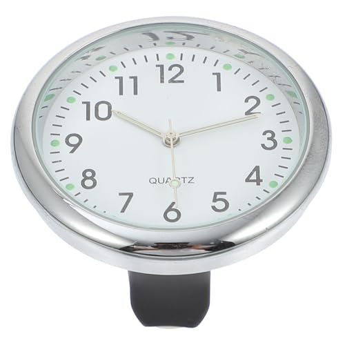 Zerodeko Auto Uhr für Armaturenbrett Selbstklebend Leuchtende Analoge Fahrzeuguhr aus Langlebigem und Glas Präzise Zeitmessung Stabile Montage für Sicheres Fahren von Zerodeko