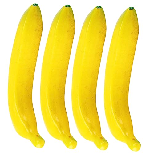 Zerodeko Bananenmodell Obstladendekoration falsche Früchte Bananen künstlich Modelle Wohnkultur Künstliche Früchte falsches Obst Schreibtisch schmücken gelbe Banane Schaum von Zerodeko