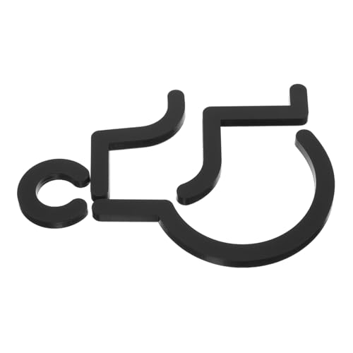 Zerodeko Behindertentoilette Schild aus Robustem Rollstuhlfahrer Symbol Zugänglich Leicht Montierbar Langlebig Geeignet für Öffentliche Wc türen Aufzug und Sanitäre Anlagen Klarer Hinweis von Zerodeko