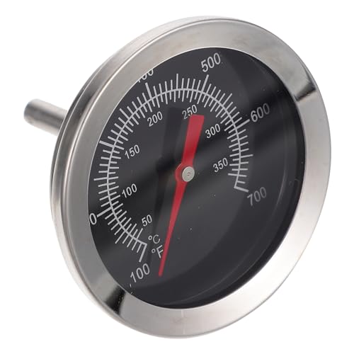 Zerodeko Bimetall ofenthermometer aus Edelstahl Analog Hitzebeständig mit Großem Display Präzise Temperaturanzeige für Backofen Grill und Braten Langlebig und Einfach Ablesbar von Zerodeko
