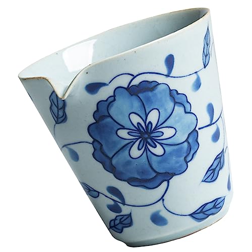 Zerodeko Gerechtigkeitsbecher aus blauem und weißem Porzellan Kung-Fu blaue Kaffeetassen Kaffeebecher Kaffeetasse aus Keramik Zuhause Teetasse exquisite Teetasse Japanischer Stil Tee Set von Zerodeko