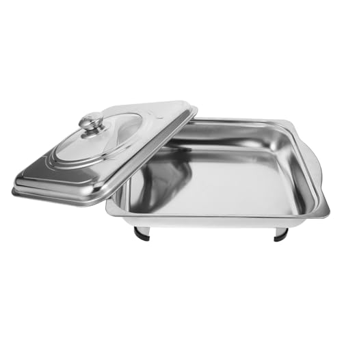 Zerodeko Buffetwärmer mit Großem Fassungsvermögen für Selbstbedienung und Catering Langlebige und Leicht zu Reinigende Servierschale für Buffets und Partys von Zerodeko