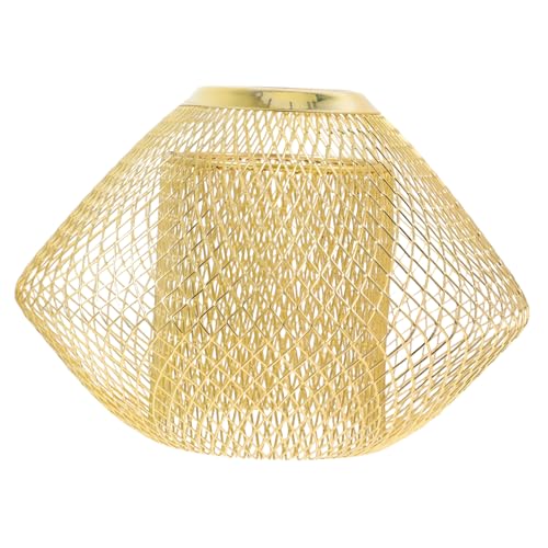 Zerodeko Doppelter Geometrischer Lampenschirm aus Vintage Drahtlampenschirm für Pendelleuchte Dekorative Deckenleuchte für Zuhause Büro Goldfarben Zerodeko Doppelter Geometrischer Lampenschirm aus Vintage Drahtlampenschirm für Pendelleuchte Dekorative Deckenleuchte für Zuhause Büro Goldfarben von Zerodeko