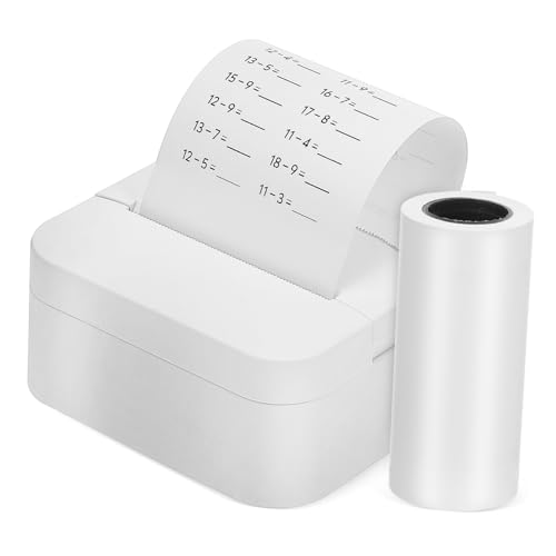 Zerodeko Druckeretikett Tragbarer Drucker Farbig Kleiner Drucker Briefmarkendrucker Drucken Etikettendrucker Tasche Thermal- Mini-thermodrucker Winzig Mit Weiß Thermopapier von Zerodeko