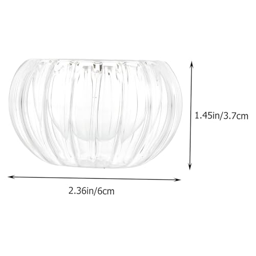 Zerodeko Duftkerzenbecher Hohl Dekorativ Klar Rund Leerer Kerzenbecher DIY Kerzenhalter Doppelschichtig DIY Kerzenbecher Sojawachs Aromabecher von Zerodeko