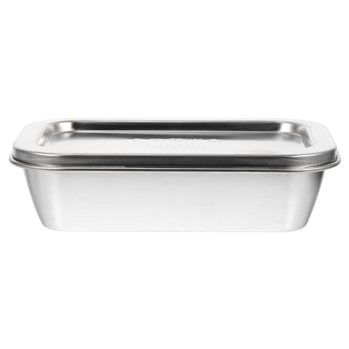 Zerodeko 1stück Edelstahl Butterdose Mit Deckel Hochwertige Butter Aufbewahrungsbox Temperaturbeständig Für Frische Butter Für Zuhause von Zerodeko