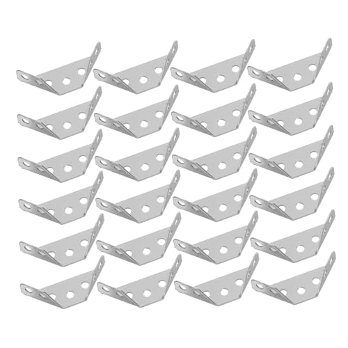 Zerodeko Edelstahl Dreieck Winkelverbinder Schwerlast Möbel Eckwinkel mit Schrauben Stabile Eckhalter für Schränke Möbelverbindungen von Zerodeko