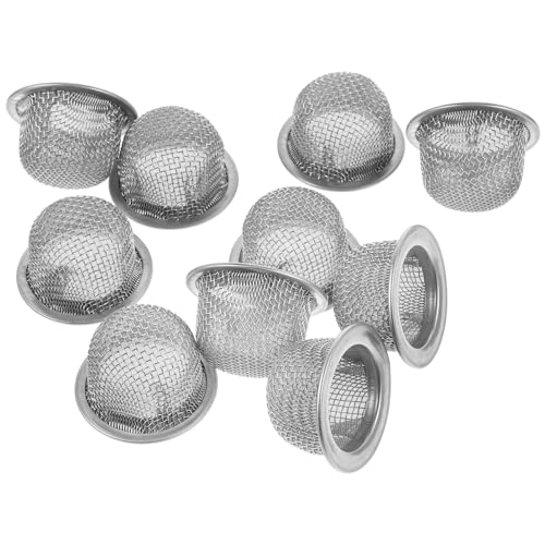 Zerodeko Edelstahl-Siebfilter, 34 mm Netz-Schüssel-Sieb, Doppelsiebfilter, Cocktail-Räucherfilter, Zubehör für Bourbon Whiskey Smoker, 10 Stück von Zerodeko