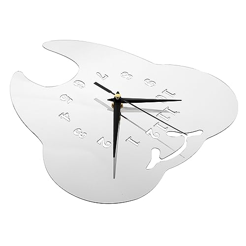 Zerodeko Einzigartige Wanduhren Zahnförmige Wanduhr Rustikale Wanduhr Hängende Wanduhr Lustige Wanduhr Zahn-wanduhr Stumme Wanduhr Batteriebetriebene Uhr Empfindlich Acryl Spiegelwand Büro von Zerodeko