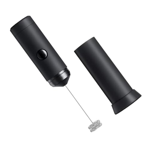 Zerodeko Elektrischer Handmixer Milchaufschäumer Handheld Milchschäumer Tragbar Edelstahl Schneebesen Leichtgewichtiger Trinkmixer für Eier und Kaffee Zuhause und Unterwegs von Zerodeko