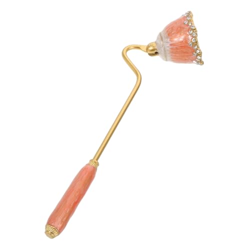 Zerodeko Enamel Candle Snuffer mit Langem Griff Klassischer Retro-wachslöscher Sicherer Dochtlöscher zum Sauberen Löschen von Kerzenflammen Schützender Wachsspritzschutz Stilvolles von Zerodeko