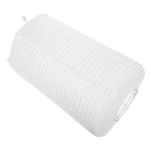 Zerodeko Faltbare Papierlampe Schlafzimmerlaterne Dekorative Tischlampe Party Papierlampe Lampenschirm aus Papierlaterne japanische Laterne Stehlampe aus Reispapier Ersatzlampenschirm Weiß von Zerodeko