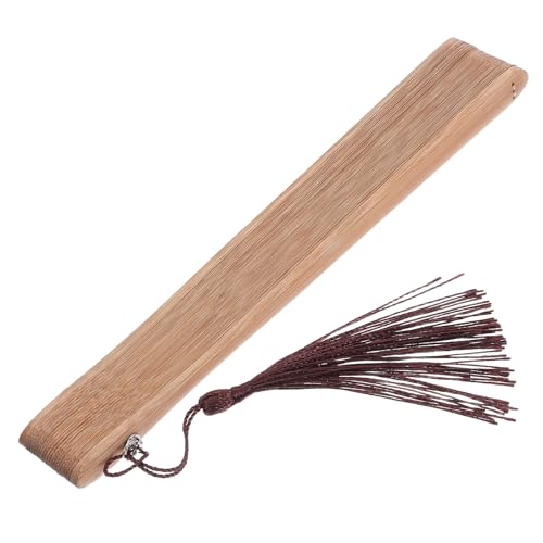 Zerodeko Faltbarer Retro-Handfächer: Eleganter Handfächer aus Bambus – Faltbar für zeremonielle Verwendung auf Reisen bei Sommerhitze – Traditionelles asiatisches Hochzeitsrequisit von Zerodeko