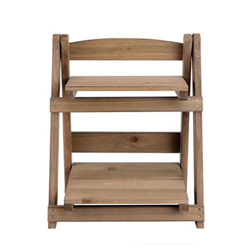 Zerodeko Faltbares Retro Holzregal mit Zwei Kreatives Pflanzen und Bücherregal für Balkon und Home Office für Blumen Schreibtischorganizer Kaffeefarben Zerodeko Faltbares Retro Holzregal mit Zwei Kreatives Pflanzen und Bücherregal für Balkon und Home Office für Blumen Schreibtischorganizer Kaffeefarben von Zerodeko