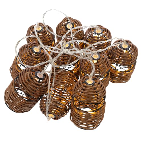 Zerodeko Festival- -lampe Rattan- -lichterkette Warmes Leuchten für Party Hochzeit Zuhause Restaurant Keine Batterie Erforderlich von Zerodeko